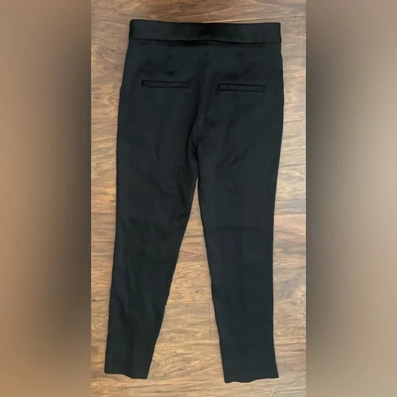 Veronica Beard ankle stretch-satin slim-leg pants Dressy Evening Size 4